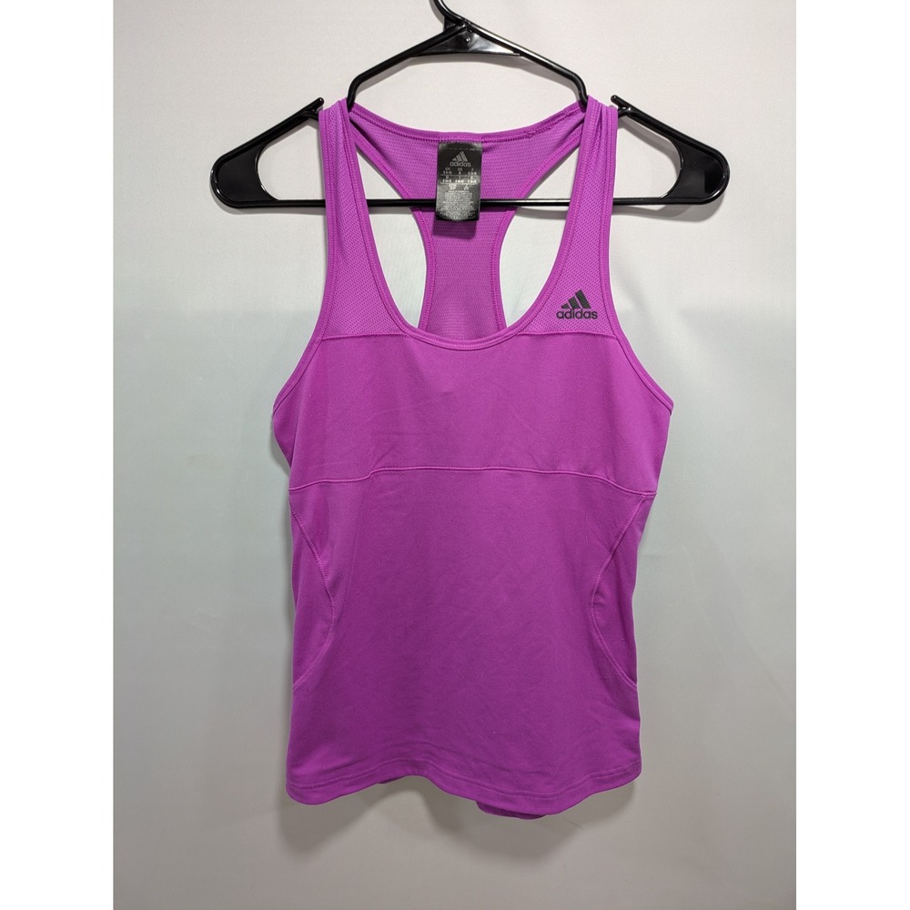 Womens Adidas Racerback Purple Performance Running Tank Top Shirt Size Small S